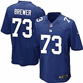 Nike Men & Women & Youth Giants #73 Brewer Blue Team Color Game Jersey,baseball caps,new era cap wholesale,wholesale hats